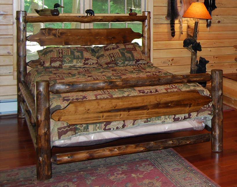 Rustic Log Timber Ridge Beds